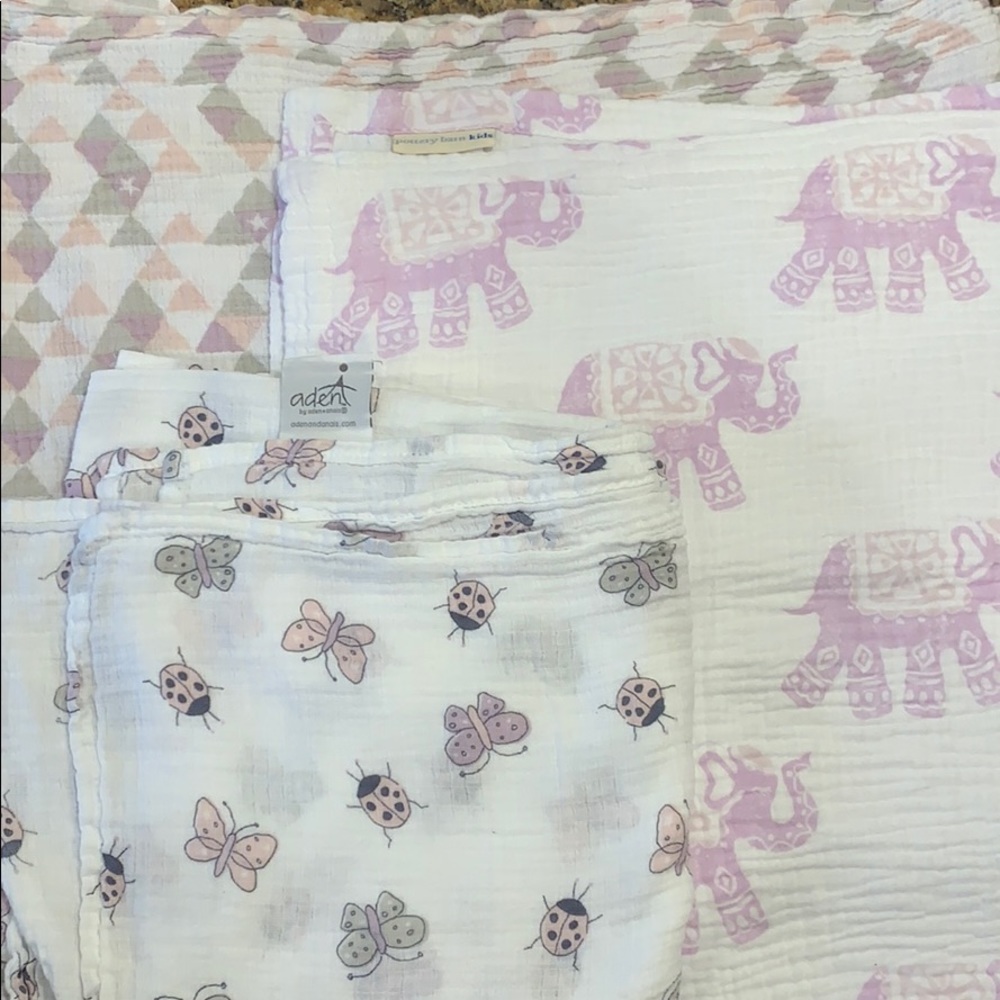 3 girl blankets pottery barn kids